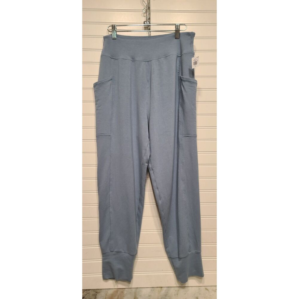Old Navy Live-In French Terry High Rise Blue Dove Jogger Size M NWT